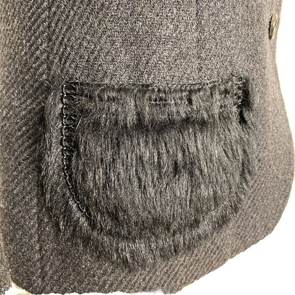 Prada F/W 2006 Fur pockets Black Virgin Wool Jacket Blazer Size IT46 US1… - Picture 5 of 13